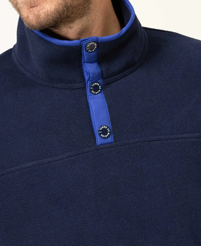 Pull Polaire Bleu Marine Homme 5 Pull Polaire Bleu Marine Homme – Image 3