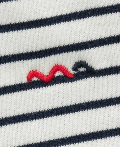 Veste Rayé à Capuche Bébé 7 Veste Rayé à Capuche Bébé -Vetements Simples Magasin prod 8575 veste ml fond naturel raye indigo volt 666x812 fc7ea0111e0b