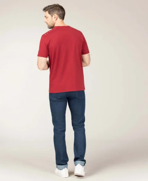 T-shirt Rouge Grenat Col Rond Homme -Vetements Simples Magasin prod 8596 tee shirt mc grenat tapor 666x812 fc7ea0111e0b