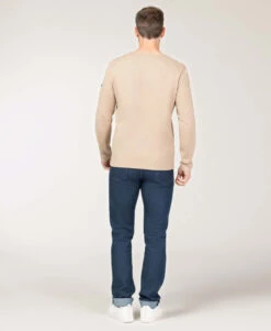 T-shirt Homme Beige Manches Longues col Tunisien -Vetements Simples Magasin prod 8602 tee shirt ml sable tatori 666x812 fc7ea0111e0b