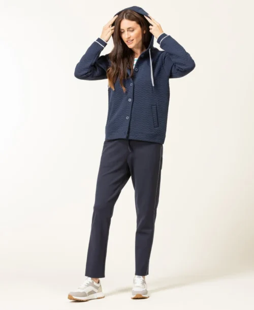 Veste à Capuche Bleu Marine Femme -Vetements Simples Magasin prod 8673 veste ml indigo gausse 666x812 fc7ea0111e0b