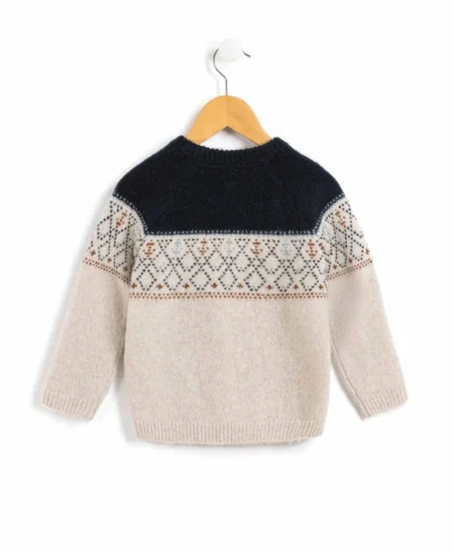Pull De Noël Garçon -Vetements Simples Magasin prod 8808 pull beige chine kyloum 666x812 fc7ea0111e0b