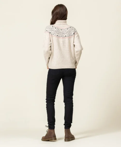 Pull De Noël Femme -Vetements Simples Magasin prod 8818 pull beige chine kalan 666x812 fc7ea0111e0b