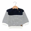 Pull Marin Ouverture épaule Bébé Garçon -Vetements Simples Magasin prod 8820 pull fond naturel raye indigo kasino 666x812 fc7ea0111e0b