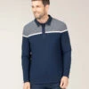 Polo Manches Longues Bleu Marine Homme