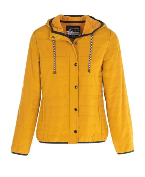 Veste Matelassée Jaune Femme