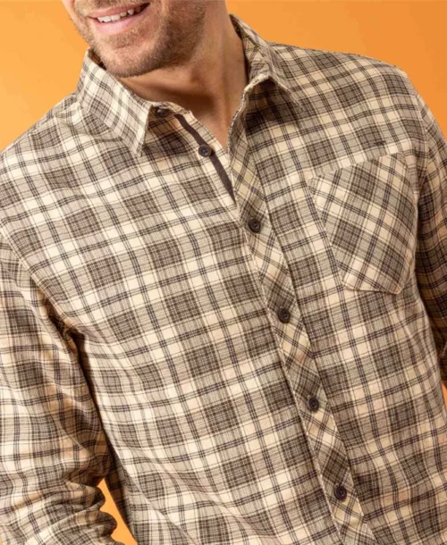 Chemise Marron à Carreaux Homme 7 Chemise Marron à Carreaux Homme -Vetements Simples Magasin prod 9118 chemise chemisier ml carreaux chocolat caromu 666x812 fc7ea0111e0b