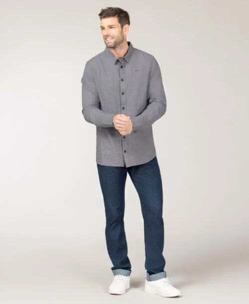 Chemise Grise Pied-de-poule Homme -Vetements Simples Magasin prod 9123 chemise chemisier ml imprime copou 666x812 fc7ea0111e0b