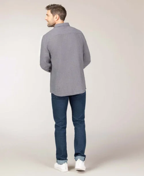 Chemise Grise Pied-de-poule Homme -Vetements Simples Magasin prod 9124 chemise chemisier ml imprime copou 666x812 fc7ea0111e0b