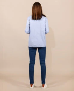 Chemise Femme Manches Longues Bleu Ciel -Vetements Simples Magasin prod 9126 chemise chemisier ml bleu ciel carlina 666x812 fc7ea0111e0b