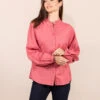 Chemise Rose Col Montant Femme -Vetements Simples Magasin prod 9131 chemise chemisier ml bois de rose carvie 666x812 fc7ea0111e0b