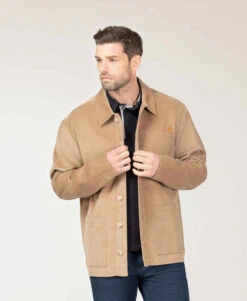 Veste En Velours Beige Homme