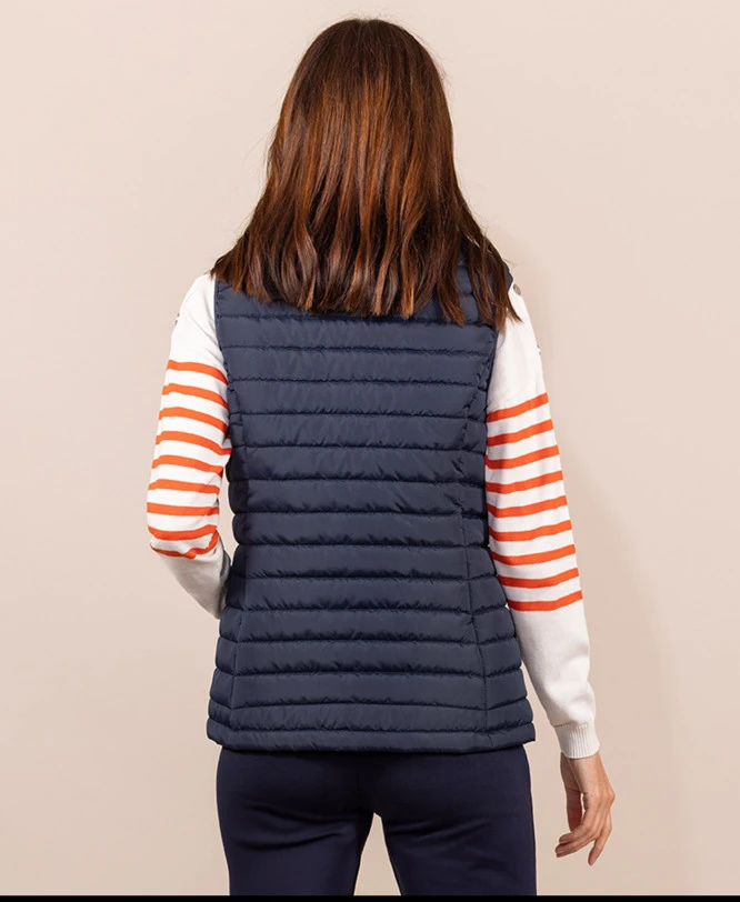 Doudoune Sans Manches Bleu Marine Femme 4 Doudoune Sans Manches Bleu Marine Femme – Image 2