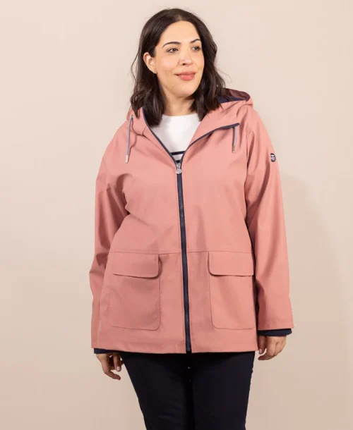 Ciré Vieux Rose Femme -Vetements Simples Magasin prod 9248 imper cire vieux rose fecirec 666x812 fc7ea0111e0b