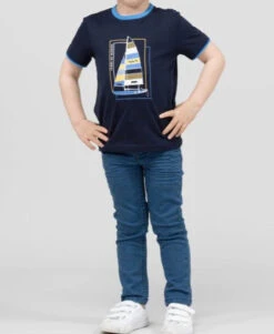 T-shirt Garçon Col Rond Bleu Marine 9 T-shirt Garçon Col Rond Bleu Marine -Vetements Simples Magasin prod 9253 tee shirt mc indigo axul 666x812 fc7ea0111e0b