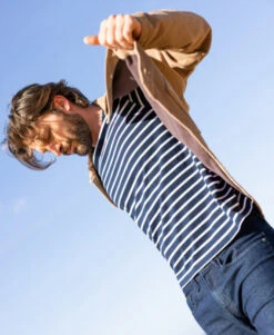 Marinière Homme Manches Longues Fond Bleu Marine Rayé Blanc 13 Marinière Homme Manches Longues Fond Bleu Marine Rayé Blanc -Vetements Simples Magasin prod 9267 mariniere ml fond indigo raye blanc ecohol 666x812 fc7ea0111e0b