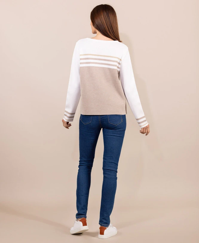 Pull Beige Femme Made In France Kolette 4 Pull Beige Femme Made In France Kolette – Image 2