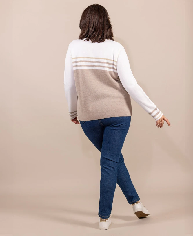 Pull Beige Femme Made In France Kolette 7 Pull Beige Femme Made In France Kolette – Image 5