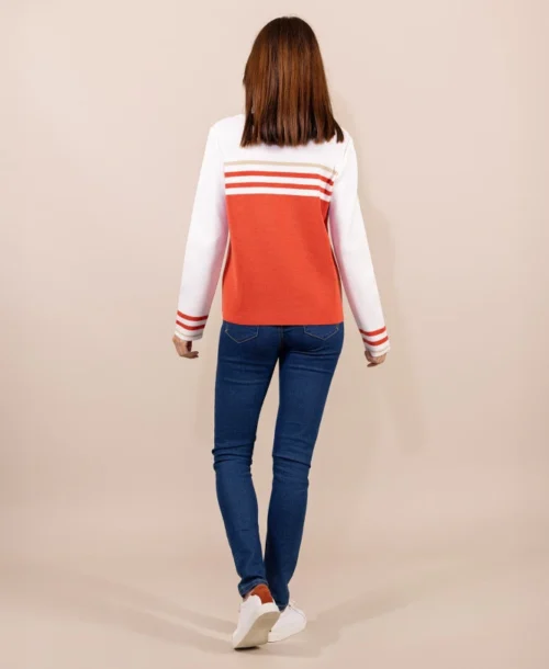 Pull Orange Femme Made In France Kolette -Vetements Simples Magasin prod 9295 pull orange kolette 666x812 fc7ea0111e0b
