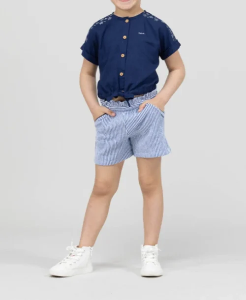 SHORT RAYE BLANC / BLEU QUESSIE 9 SHORT RAYE BLANC / BLEU QUESSIE -Vetements Simples Magasin prod 9302 short raye blanc bleu quessie 666x812 fc7ea0111e0b