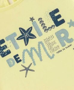 T-Shirt Jaune Fille -Vetements Simples Magasin prod 9328 tee shirt mc jaune vanille torkia 666x812 fc7ea0111e0b