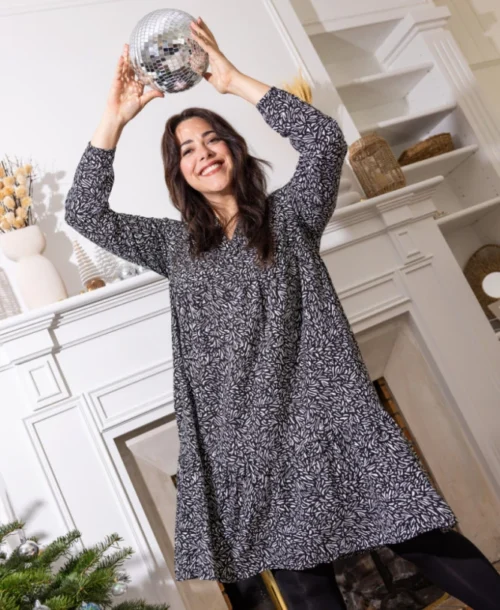 Robe En Viscose Imprimé Noir Femme 9 Robe En Viscose Imprimé Noir Femme -Vetements Simples Magasin prod 9332 robe ml imprime noir rully 666x812 fc7ea0111e0b