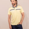 Polo Jaune Rayures Poitrine Homme -Vetements Simples Magasin prod 9350 polo mc jaune pastel oriol 666x812 fc7ea0111e0b
