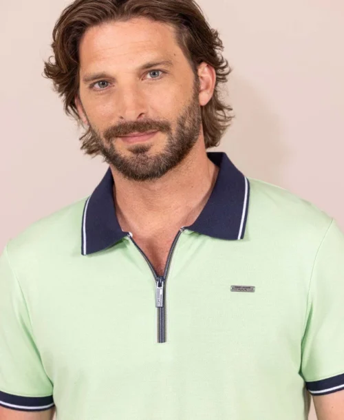 Polo Vert Pistache Homme -Vetements Simples Magasin prod 9355 polo mc vert pistache octavien 666x812 fc7ea0111e0b