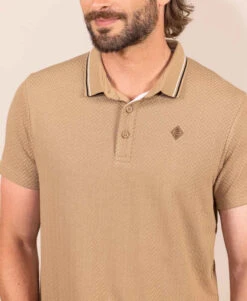 Polo Manches Courtes Beige Homme 7 Polo Manches Courtes Beige Homme -Vetements Simples Magasin prod 9360 polo mc sable fonce oderic 666x812 fc7ea0111e0b