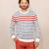 Pull Rayé Multicolore Homme -Vetements Simples Magasin prod 9367 pull fond grege raye multicolore kilian 666x812 fc7ea0111e0b