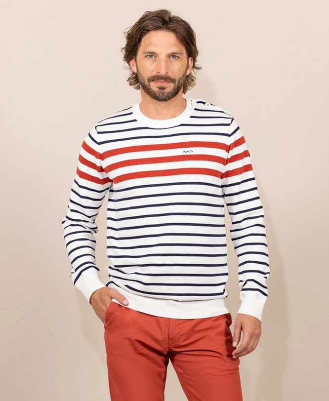 Pull Rayé Multicolore Homme 3 Pull Rayé Multicolore Homme