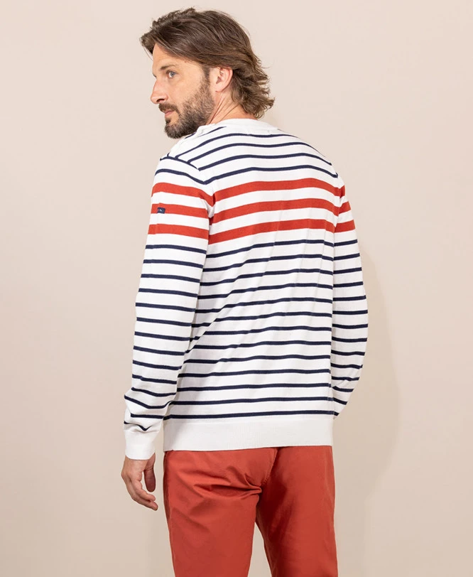 Pull Rayé Multicolore Homme 4 Pull Rayé Multicolore Homme – Image 2