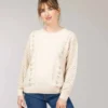 Pull Ajouré Grège Femme -Vetements Simples Magasin prod 9412 pull grege kajour 666x812 fc7ea0111e0b