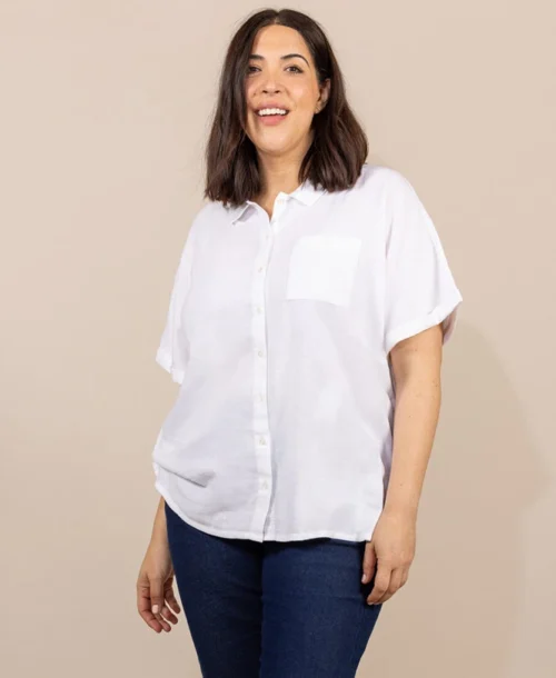 Chemise Sans Manches Blanche Femme