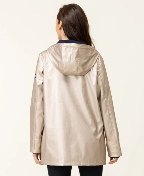 Ciré Beige Doré Femme -Vetements Simples Magasin prod 9429 imper cire beige dore fecirec 666x812 fc7ea0111e0b
