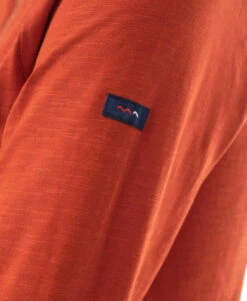 T-shirt Femme Rouge Brique Manches Longues Col V -Vetements Simples Magasin prod 9533 tee shirt ml rouge brique eroda 666x812 fc7ea0111e0b