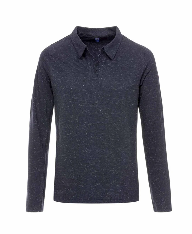 Polo Manches Longues Bleu Marine Femme 3 Polo Manches Longues Bleu Marine Femme