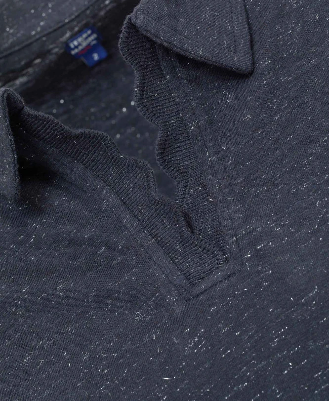 Polo Manches Longues Bleu Marine Femme 5 Polo Manches Longues Bleu Marine Femme – Image 3