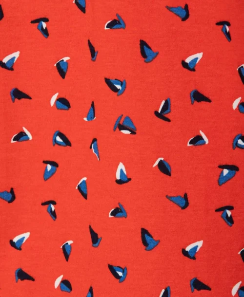 T-shirt Orange Imprimé Femme -Vetements Simples Magasin prod 9544 tee shirt mc imprime orange bellat 666x812 fc7ea0111e0b