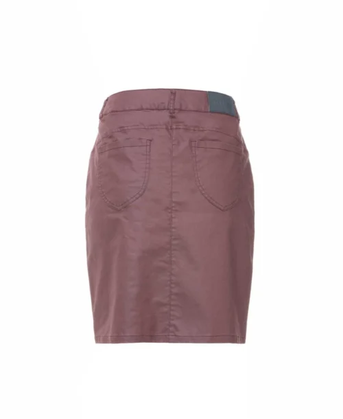 Jupe Courte Bordeaux Effet Enduit Femme