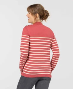 Pull Marin Rose Femme 7 Pull Marin Rose Femme -Vetements Simples Magasin prod 9565 pull fond bois de rose raye grege boricha 666x812 fc7ea0111e0b