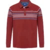 Polo Grenat Manches Longues Homme à Rayures Placées Colorées -Vetements Simples Magasin prod 9577 polo ml grenat duponi 666x812 fc7ea0111e0b