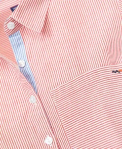 Chemise Rayé Rouge Femme 7 Chemise Rayé Rouge Femme -Vetements Simples Magasin prod 9597 chemise chemisier ml raye blanc rouge rubis clary 666x812 fc7ea0111e0b