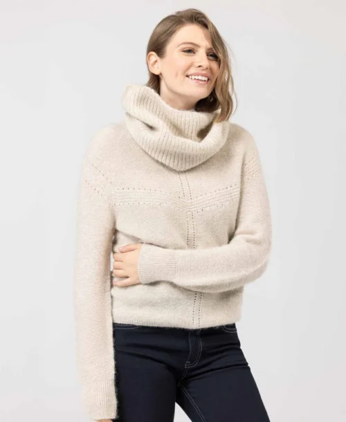 Snood Beige Made In France Femme -Vetements Simples Magasin prod 9643 echarpe beige altea 666x812 fc7ea0111e0b