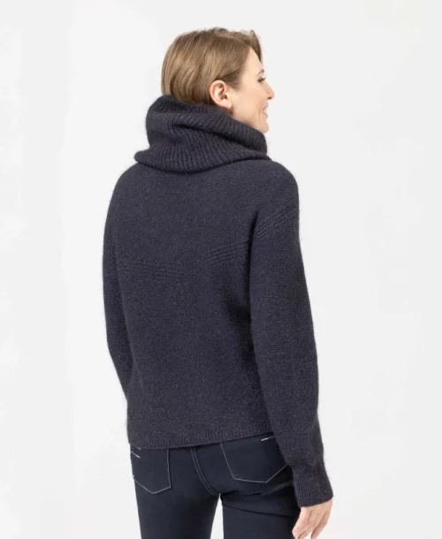 Snood Bleu Marine Made In France Femme -Vetements Simples Magasin prod 9646 echarpe indigo altea 666x812 fc7ea0111e0b
