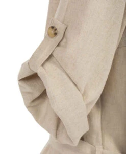 Robe En Lin Grège Manches 3/4 Femme -Vetements Simples Magasin prod 9701 robe ml grege pitro 666x812 fc7ea0111e0b