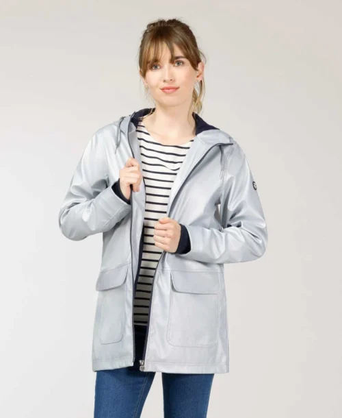 Vetements Simples Magasin -Vetements Simples Magasin prod 9729 imper cire gris argent fecirec 666x812 fc7ea0111e0b