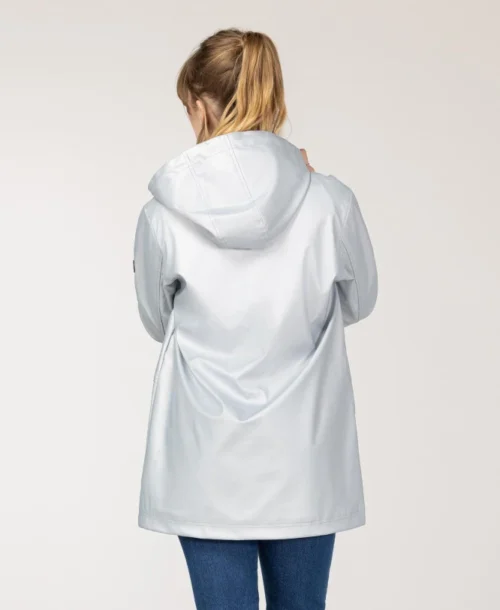 Ciré Gris Argent Femme -Vetements Simples Magasin prod 9730 imper cire gris argent fecirec 666x812 fc7ea0111e0b
