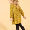 Robe Jaune Fille Manches Longues -Vetements Simples Magasin prod 9748 robe ml imprime jaune ocre raviso 666x812 fc7ea0111e0b