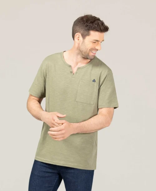 Tee-shirt Kaki Clair Homme